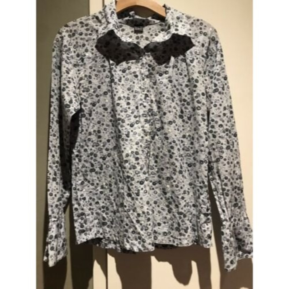 EUC Patagonia Lightweight  Blue Bubble/Cell Pattern Organic Cotton Shirt sz S-M
